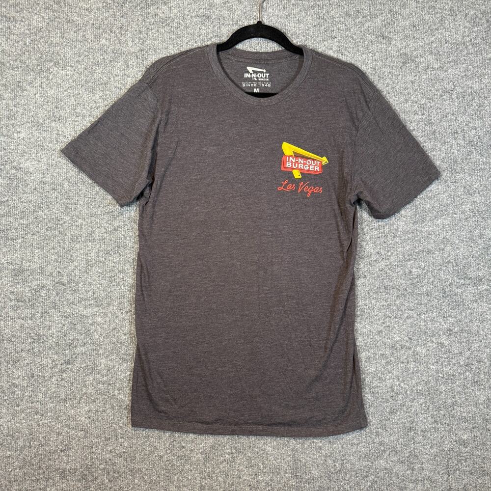 In-N-Out Burger Shirt Adult Medium Gray Graphic T-Shirt Las‎ Vegas Crewneck